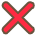 {0x274c}